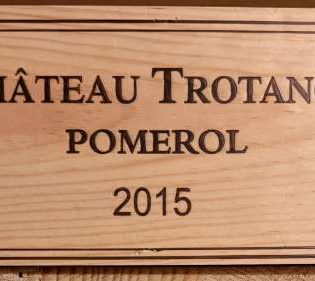 Chateau Trotanoy 2015 Bordeaux pomerol 1x caisse bois