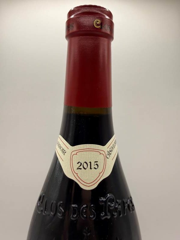 Clos des Papes 2015 Chateauneuf du Pape label