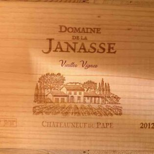 Janasse Vieilles Vignes 2012 caisse bois de 6 magnums