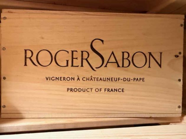 Secret des Sabon 2015 Chateauneuf-du-Pape caisse