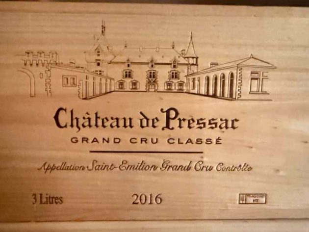 Chateau de Pressac 2016 3 litres