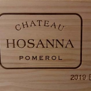 Bordeaux chateau Hosanna 6 bouteilles 2019