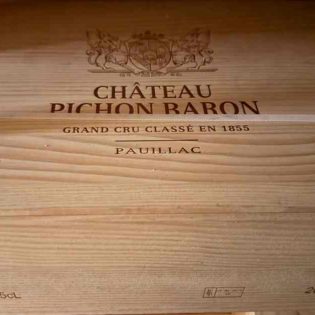 Bordeaux château Pichon Baron 3 bouteilles 2019