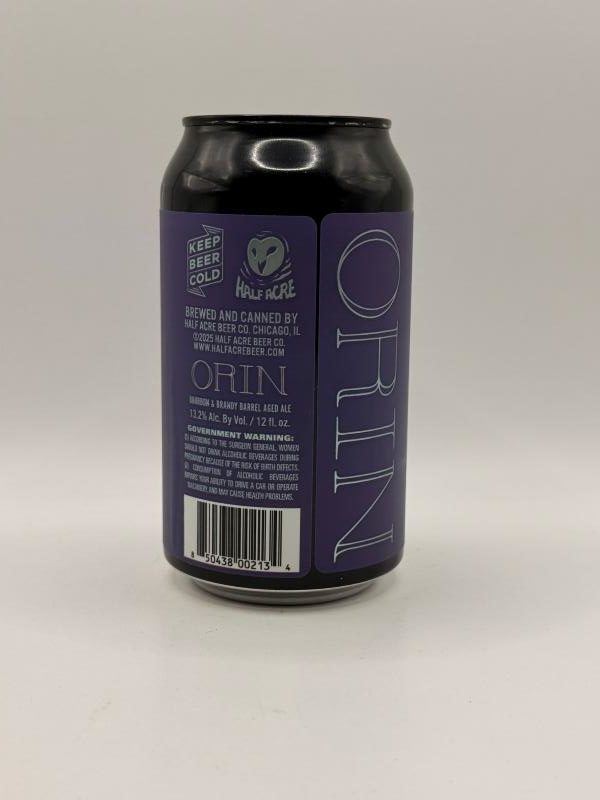 Half Acre Orin 2025 strong ale