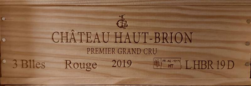 Bordeaux chateau Haut Brion 3 bouteilles 2019