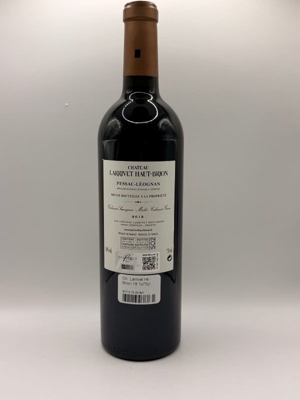 Château Larrivet Haut-Brion 2018 Pessac-Léognan Bordeaux