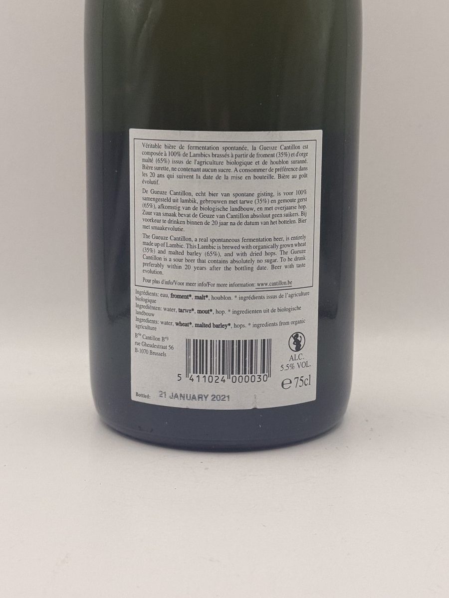 Cantillon Gueuze 100% Lambic Bio 2022 | Lambic - Gueuze