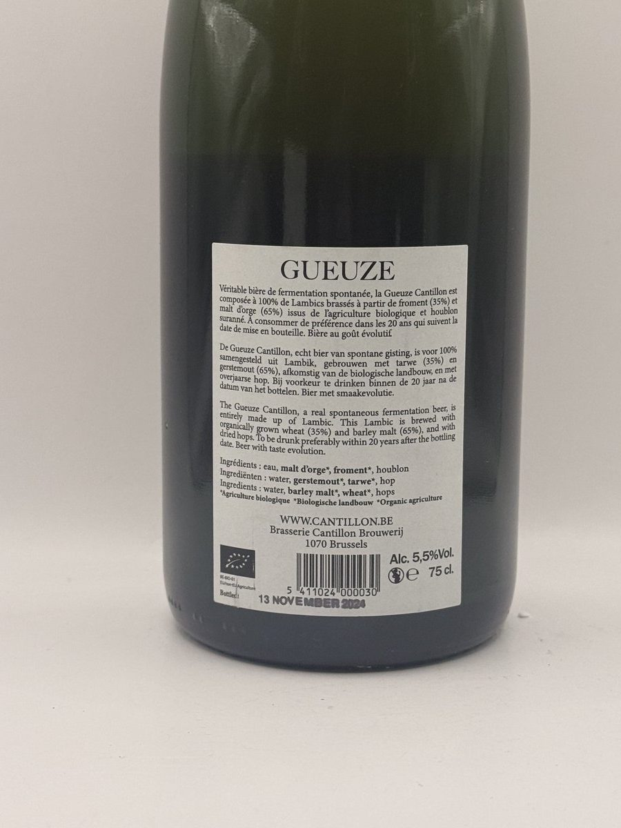 Cantillon Classic Gueuze 2024 | Lambic Gueuze Belgium