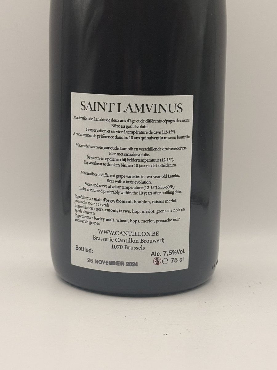 Cantillon Saint Lamvinus 2024 Lambic Fruit Belgium