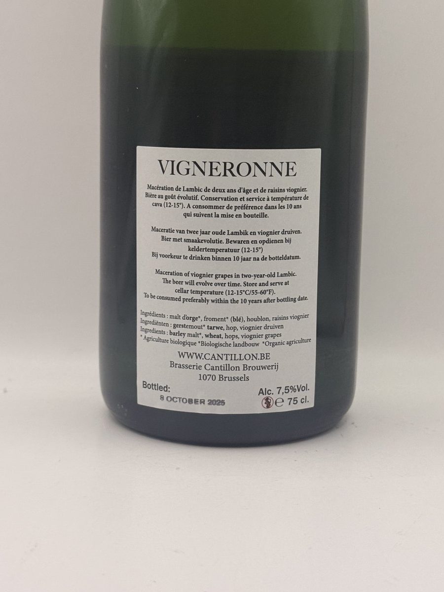 Cantillon Vigneronne 2025 | Belgian Fruit Lambic