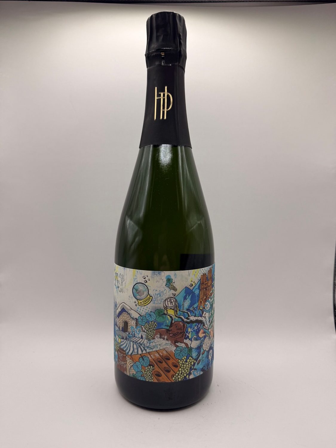Henin Blanc Neige None Champagne — back label