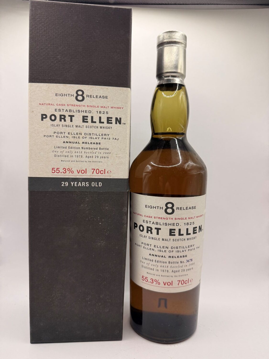 Port Ellen 8th Release 29 Year Old Single Malt Islay Scotch Whisky 2008
