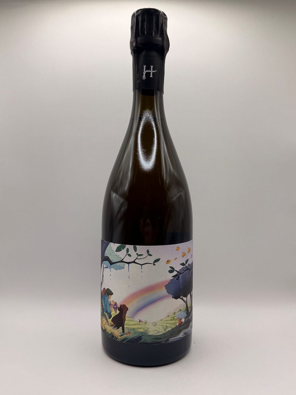 Henin Gouttes None Champagne — back label