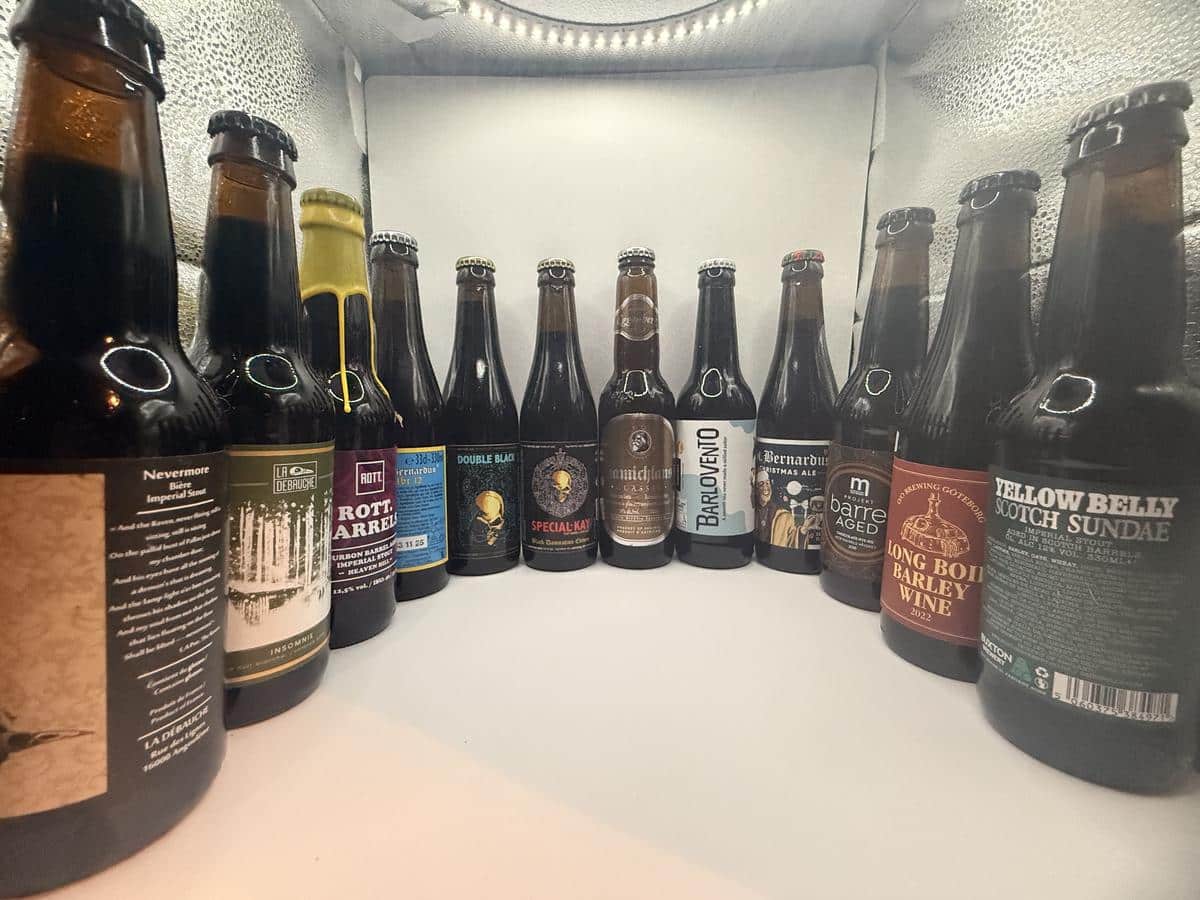 Craft Beer Bottle Collection — 12 Rare Imperial Stouts & Barleywines