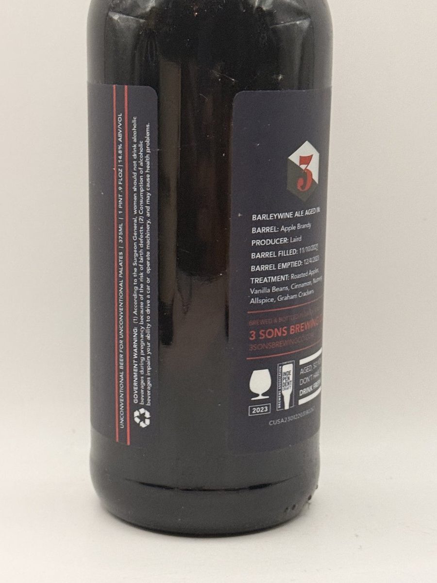 3 Sons Brewing Big Sxxxy American Pie à la Mode | Barrel-Aged English Barleywine
