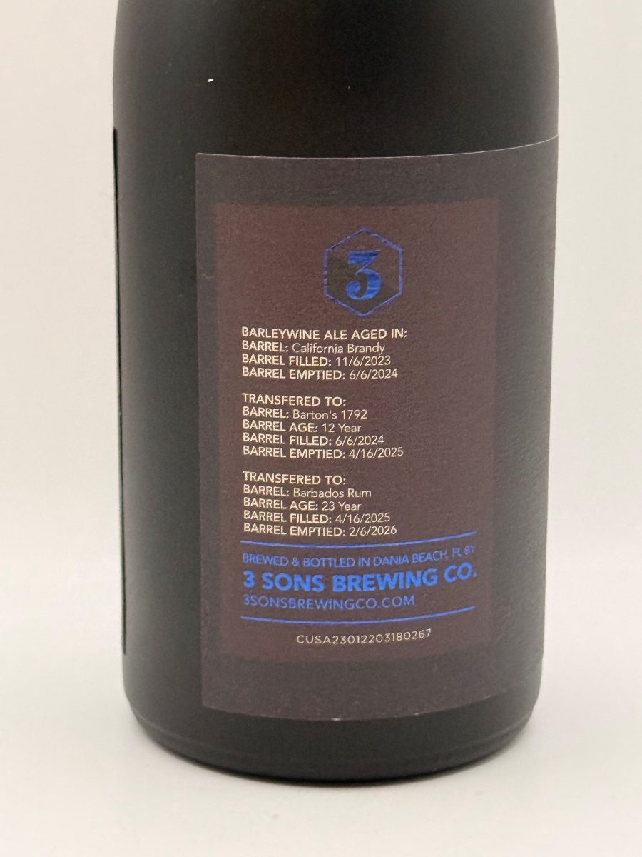 3 Sons Triple Barrel Select Sxxxy | Barrel-Aged Barleywine - Image 2