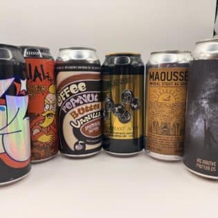 Craft Beer Selection — 6 Premium Stout Cans