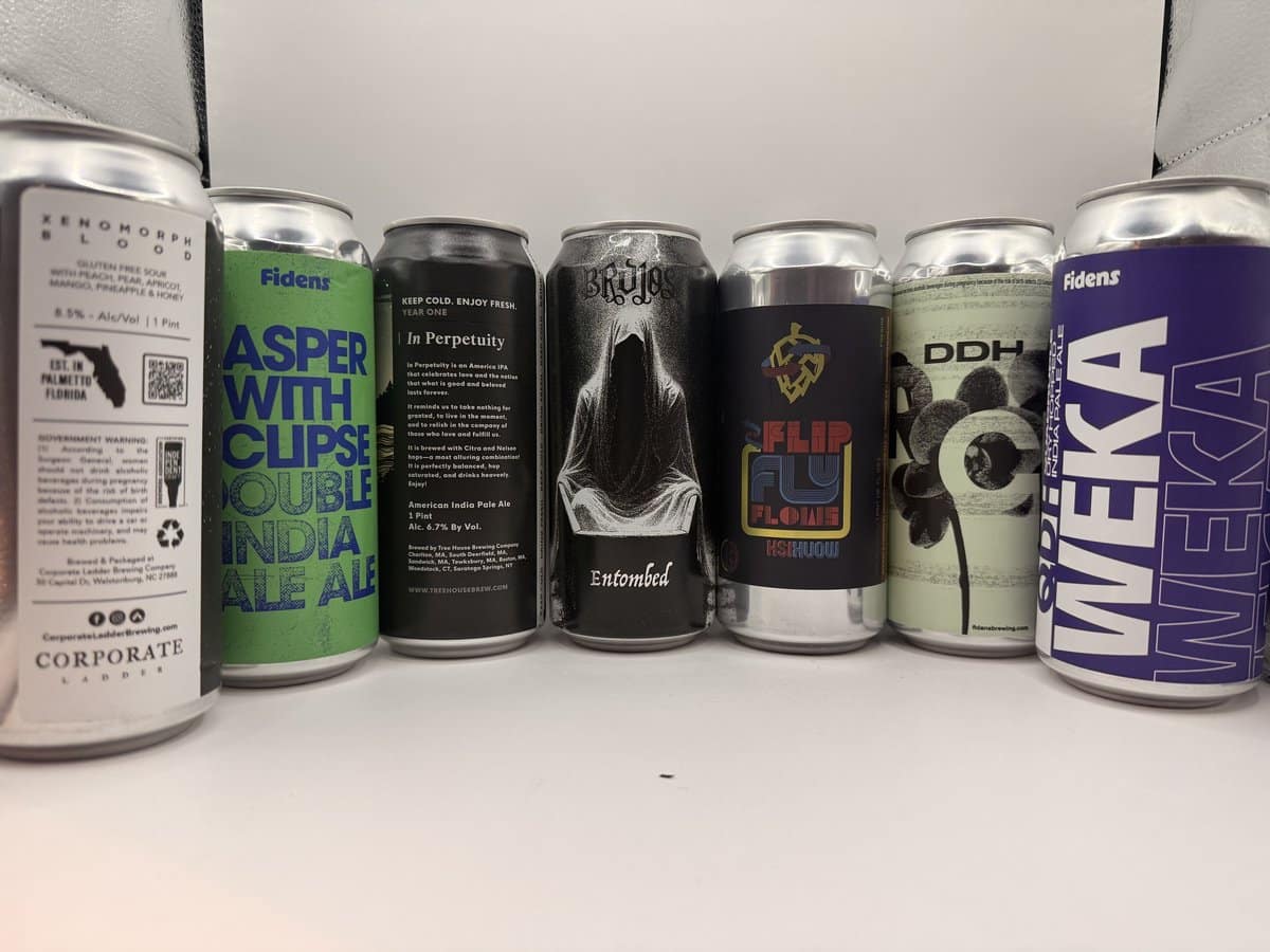 IPA Selection — 7 Craft Cans: Tree House, Fidens, Brujos & More