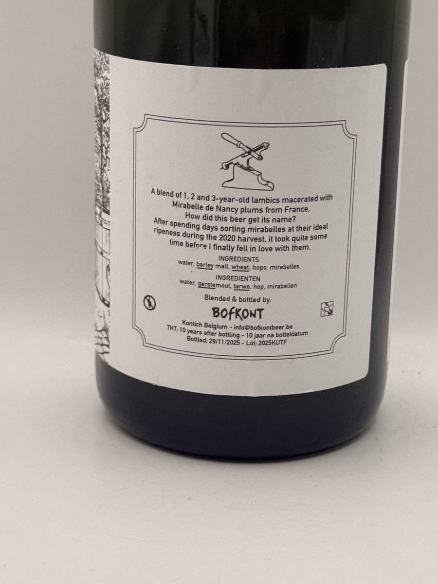 Bofkont Kutfruit 2025 Fruit Lambic | Belgian Mirabelle Lambic
