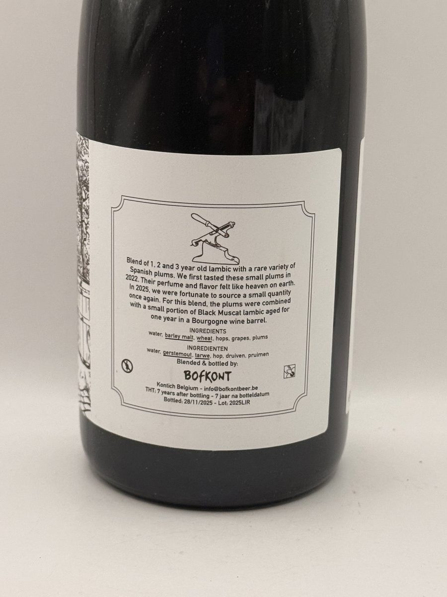 Bofkont Lady In Red 2025 Lambic Fruit Belgium