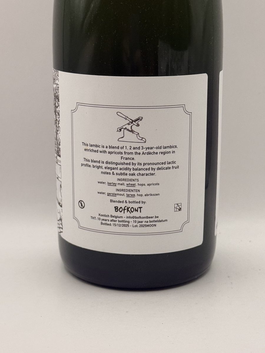 Bofkont Moonwalk 2025 Lambic Fruit Apricot Belgium