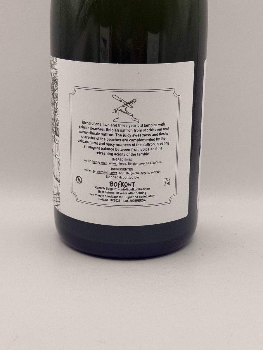 Bofkont Perziksaffraan 2025 Fruit Lambic | Belgian Nano Blendery