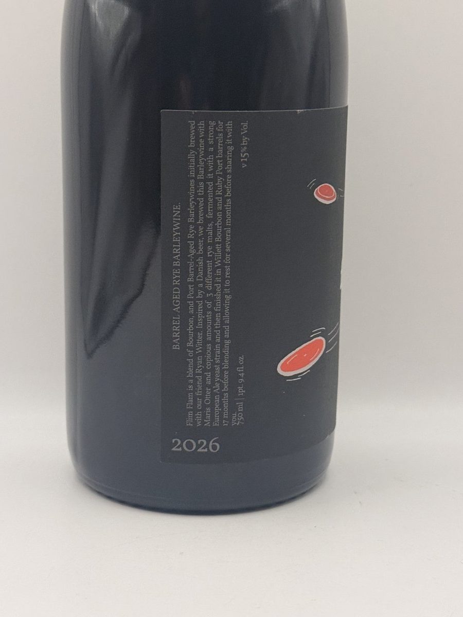Side Project Brewing Flim Flam 2022 Barrel-Aged Rye Barleywine