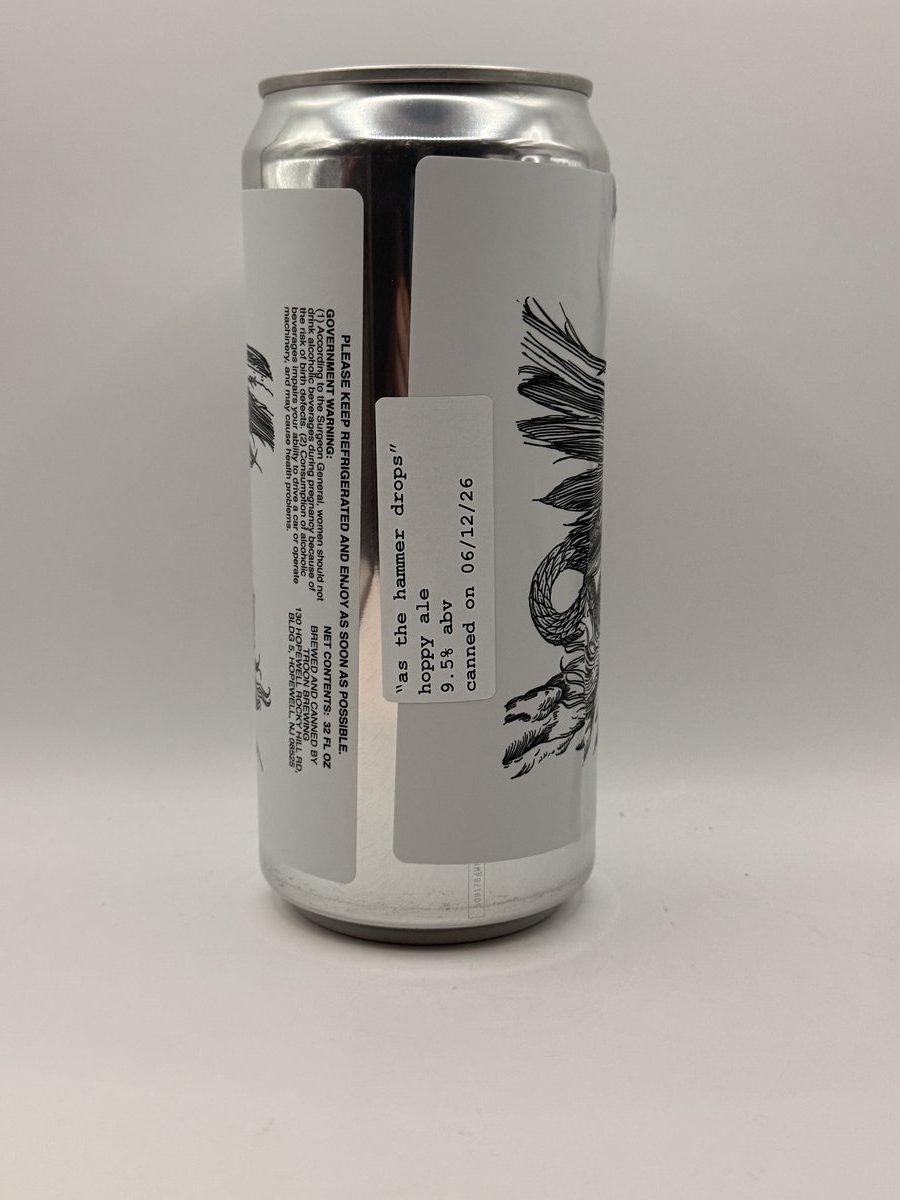 Troon Brewing As The Hammer Drops | Imperial Ale New Jersey