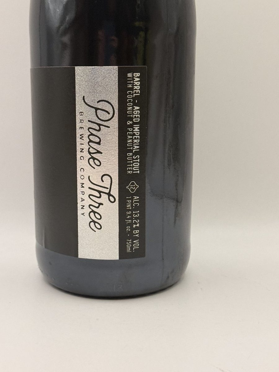 Phase Three Brewing Eunoia Batch 12 Coconut Peanut Butter Barrel-Aged Imperial Stout